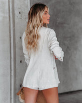 Paradiso Pocketed Linen Blazer - Oatmeal